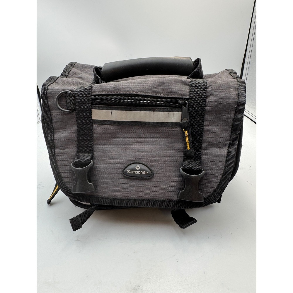 Samsonite Grey Black Ripstop‎ Camera Gear Bag with Padded Handle and Mounts